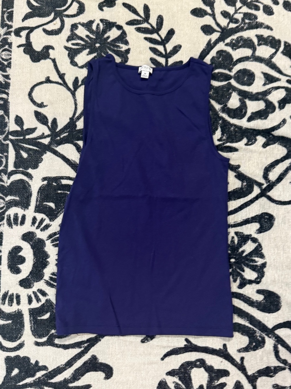 J. Crew Sleeveless Scoop Neck Tank Top - Deep Navy